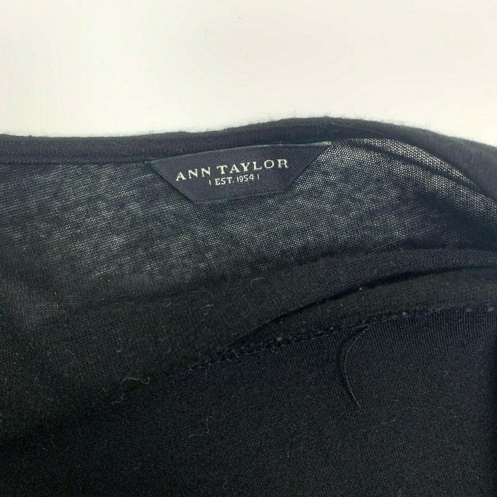 Ann Taylor Long Sleeve Shirt Dress Scoop Neck - Picture 6 of 10